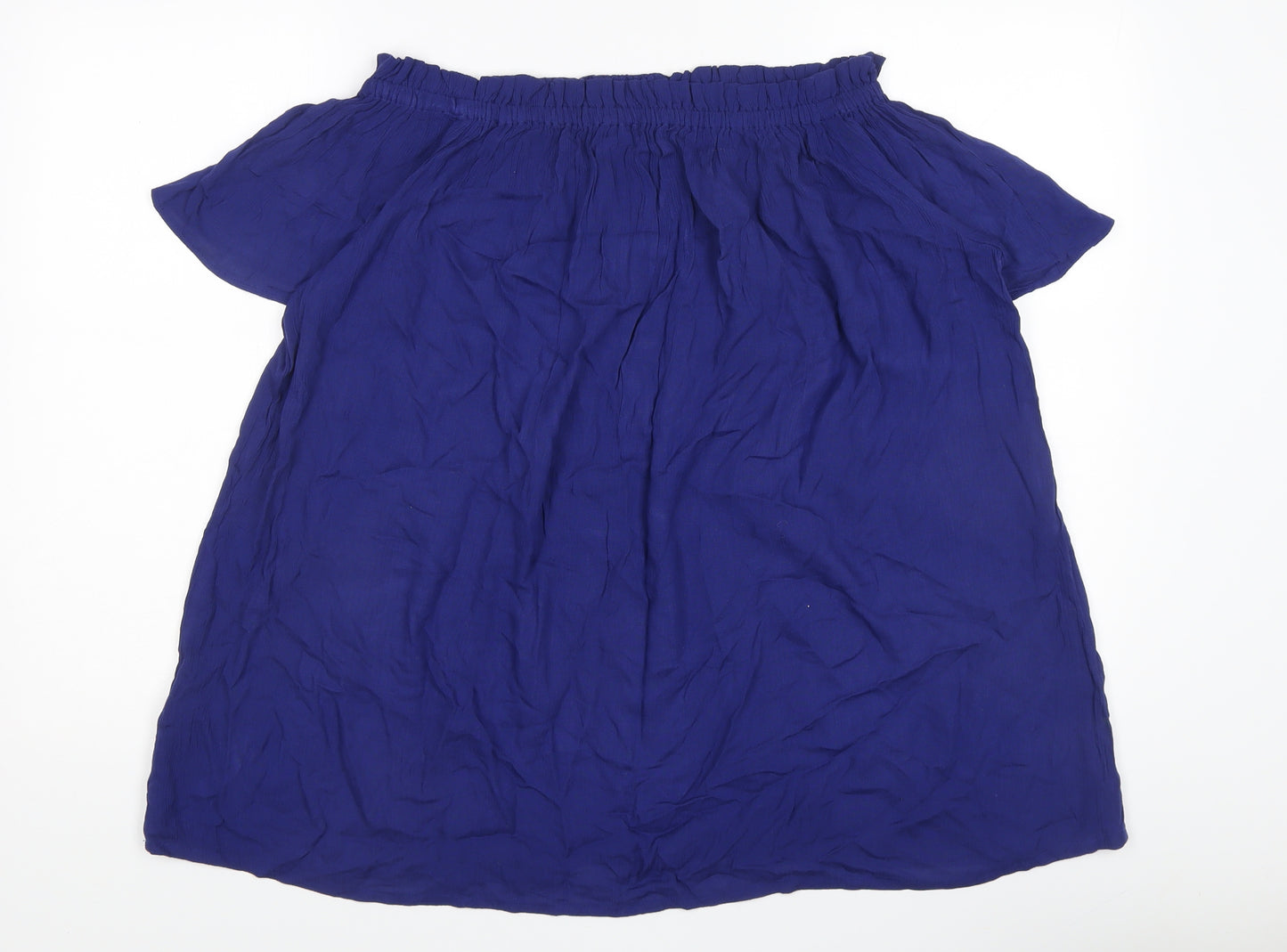 JD Williams Women's Blue Off the Shoulder Top