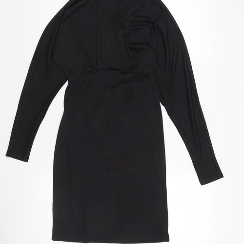 Y.A.S Women's Black Bodycon Dress XS Long Sleeve