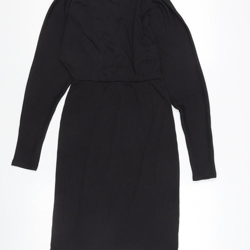 Y.A.S Women's Black Bodycon Dress XS Long Sleeve