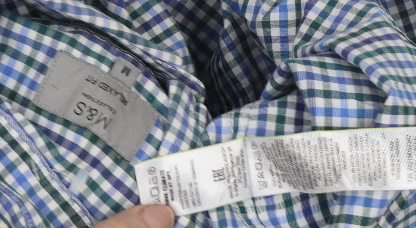 Marks and Spencer Men's Multicoloured Check Shirt