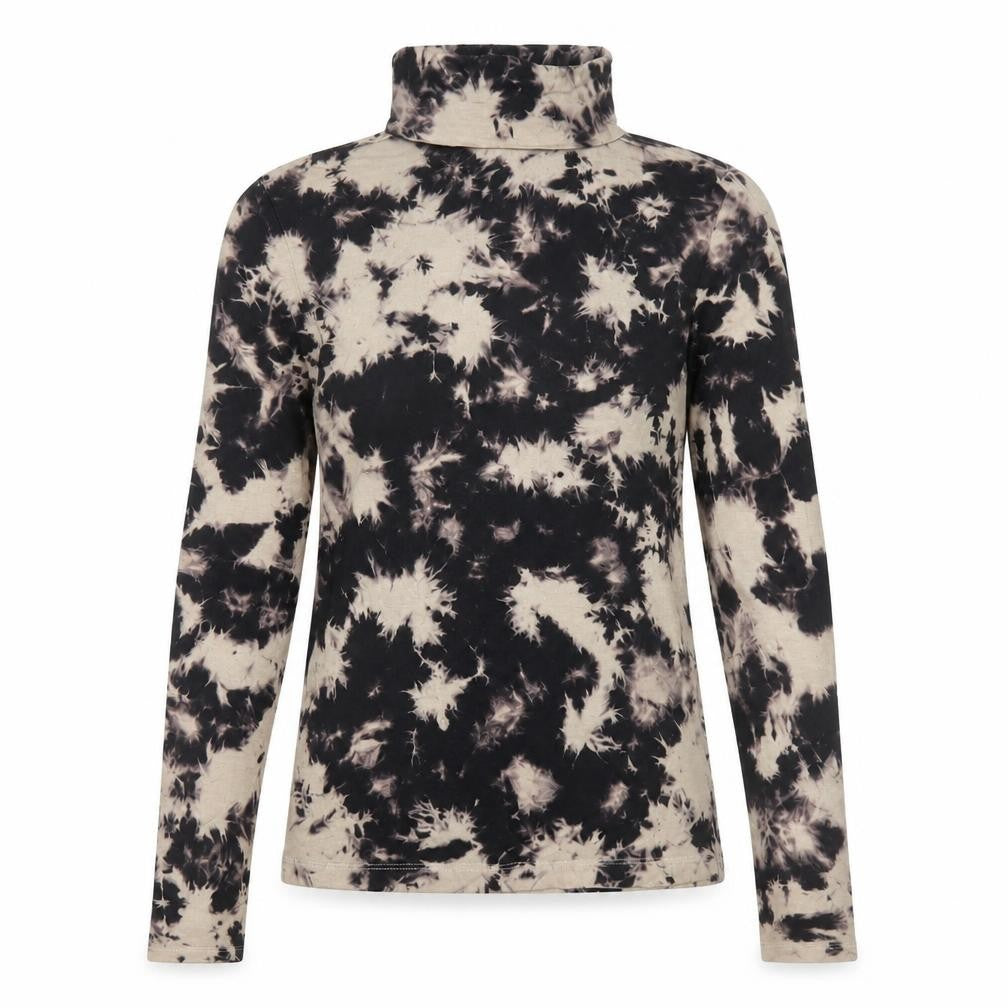 Front view of Brave Soul women’s multicoloured roll neck jumper xs