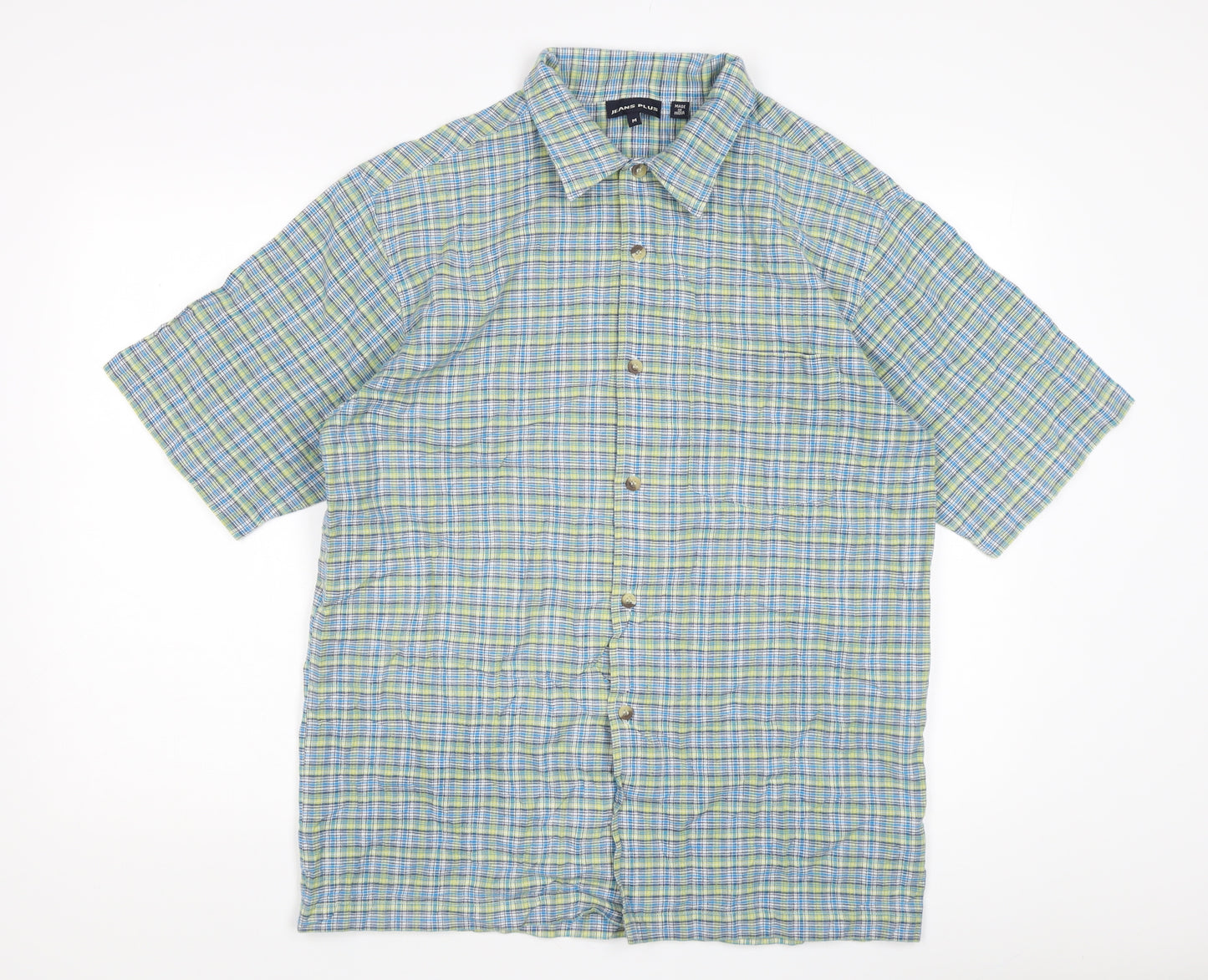 Jeans Plus Men's Multicoloured Check Shirt M