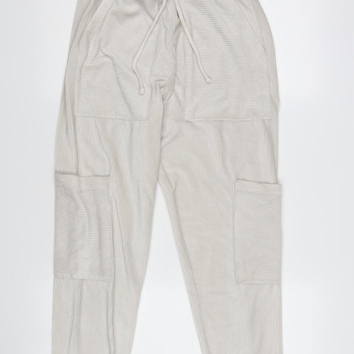 Topshop Women's Beige Corduroy Joggers Size 8