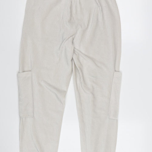 Topshop Women's Beige Corduroy Joggers Size 8