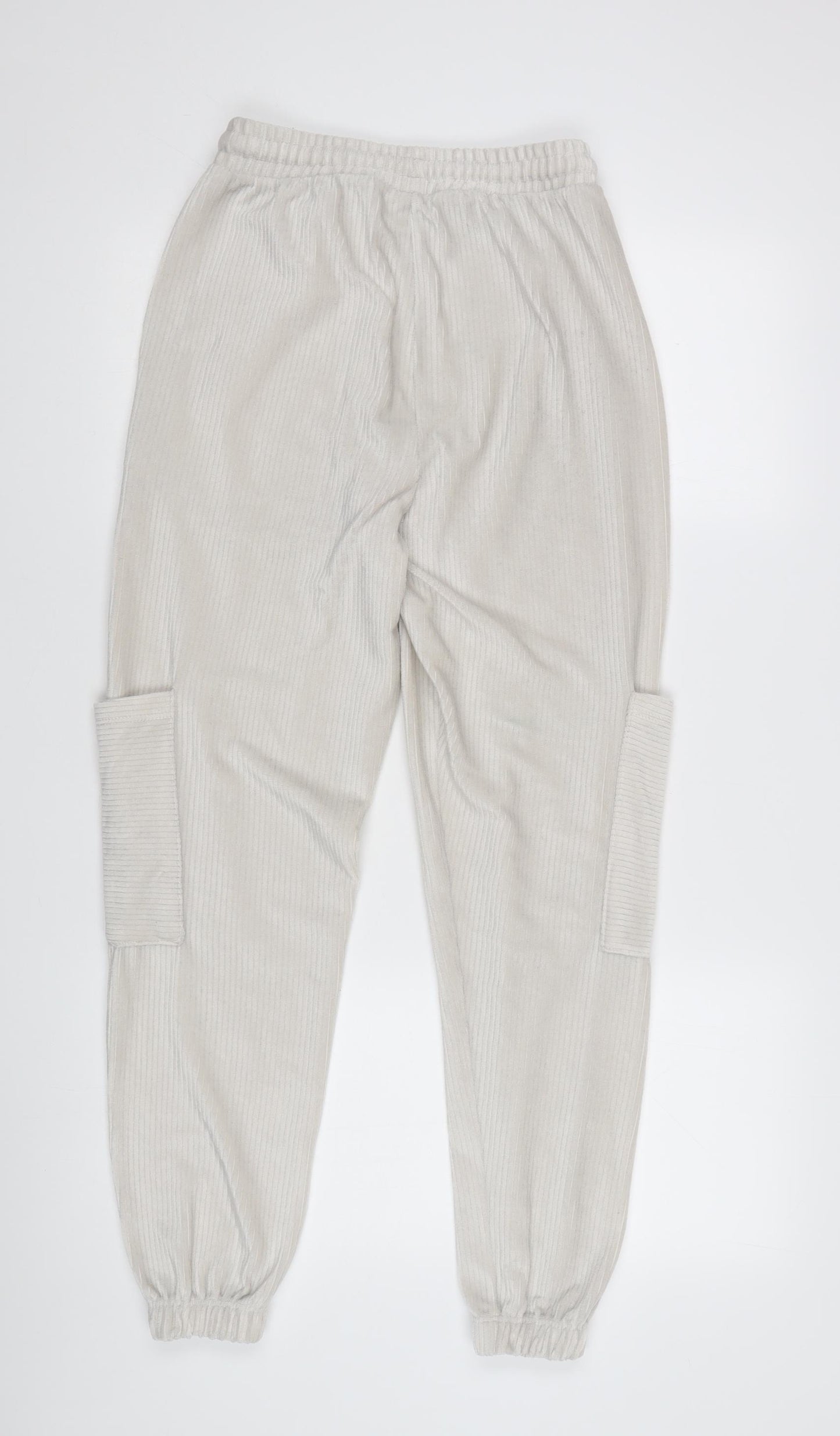 Topshop Women's Beige Corduroy Joggers Size 8