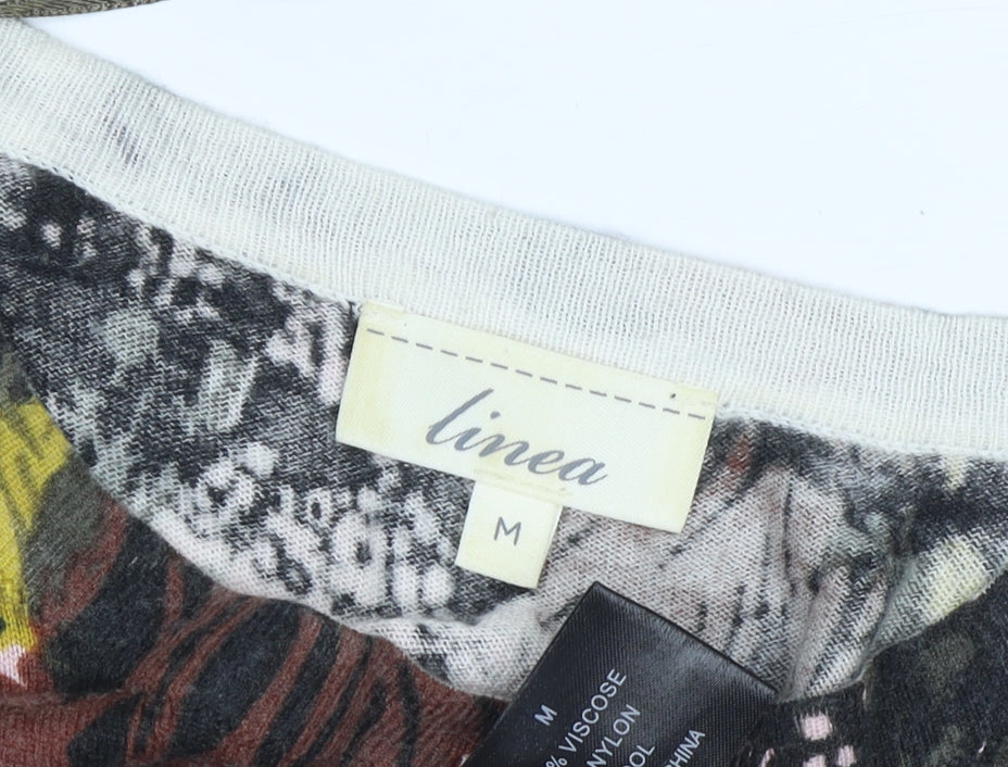 Linea Women's Multicoloured Floral Pullover Jumper M