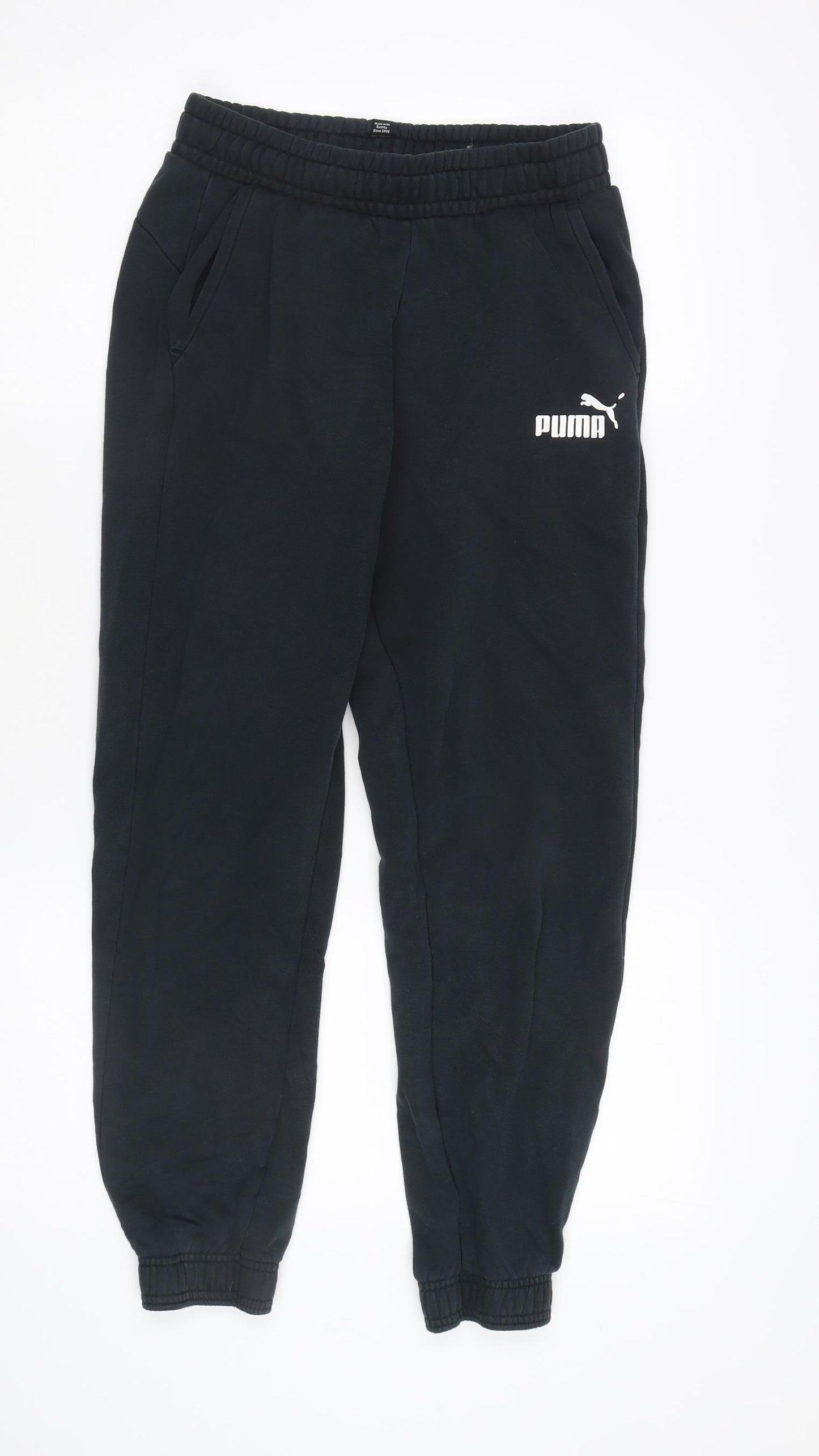Puma Boys Black Jogger Trousers XL - Stylish Activewear