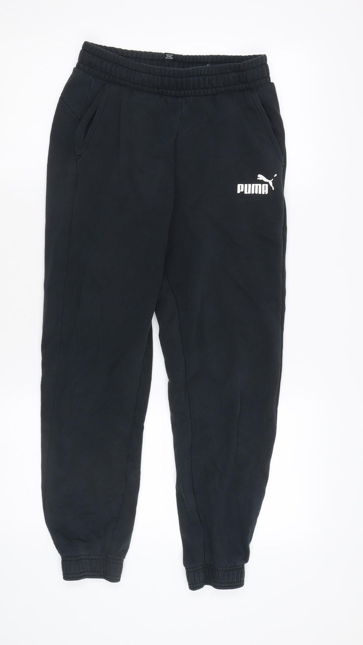 Puma Boys Black Jogger Trousers XL - Stylish Activewear