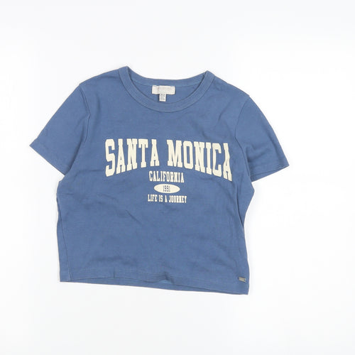Panic Republic Unisex Kids Blue Graphic T-Shirt L