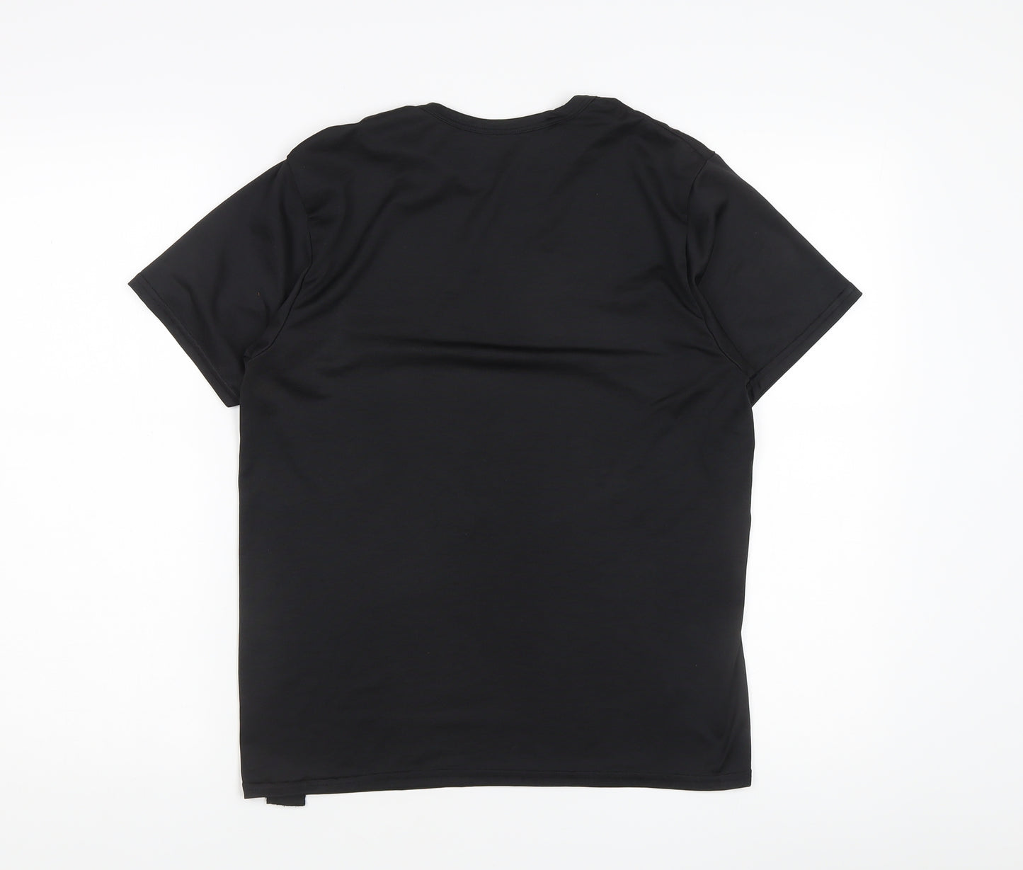 Decathlon Men's Black Basic Gym T-Shirt, Size S