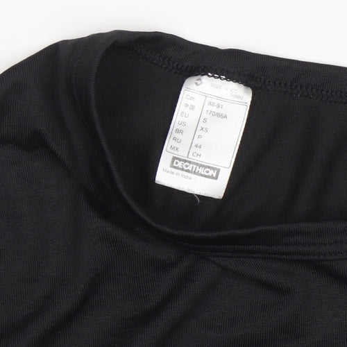 Decathlon Men's Black Basic Gym T-Shirt, Size S