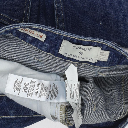Topman Men's Blue Slim Fit Denim Jeans Size 32