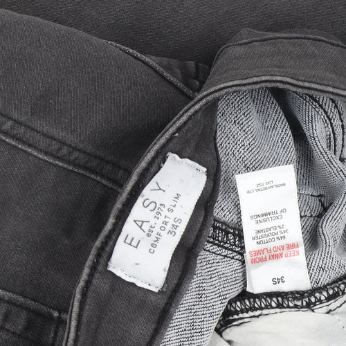 Easy Men's Black Slim Straight Jeans