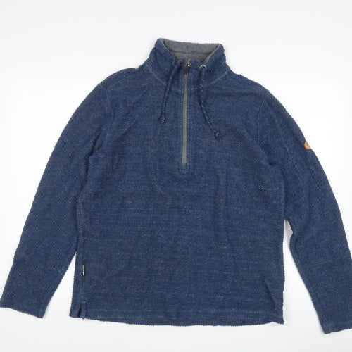 Trespass Men's Blue Pullover Sweatshirt, High Neck - M