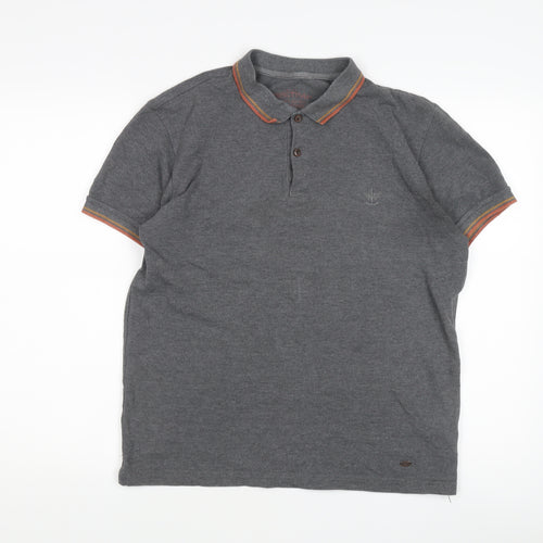 Firetrap Men's Grey Polo Shirt, Size M, Casual Wear