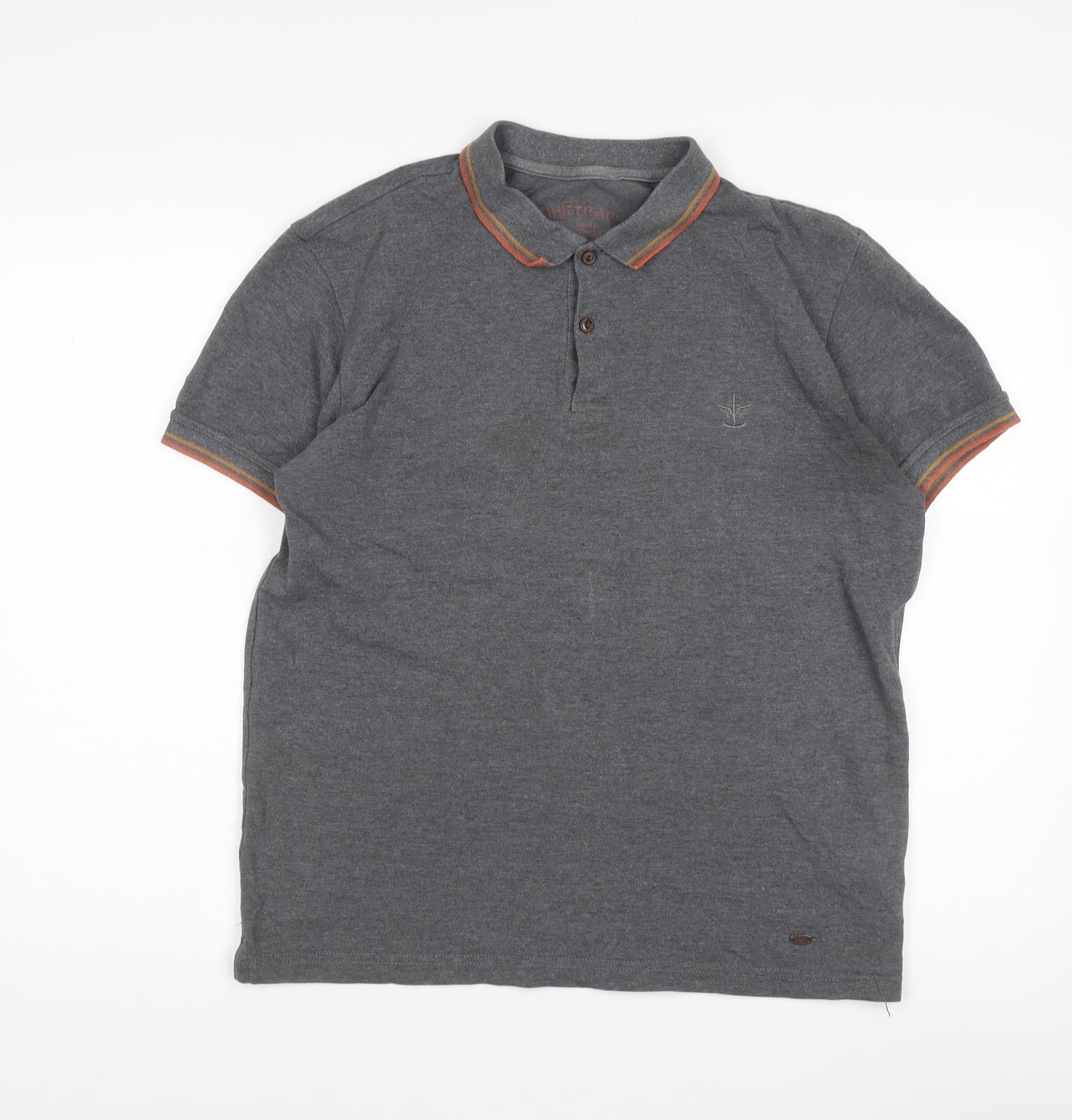 Firetrap Men's Grey Polo Shirt, Size M, Casual Wear