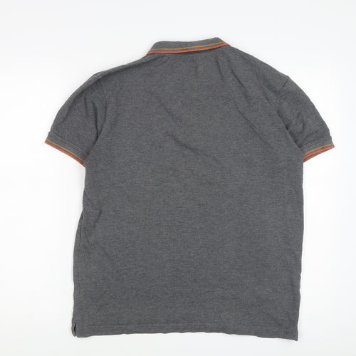 Firetrap Men's Grey Polo Shirt, Size M, Casual Wear