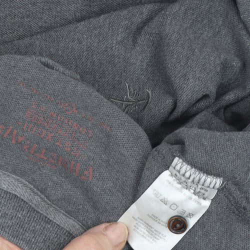 Firetrap Men's Grey Polo Shirt, Size M, Casual Wear