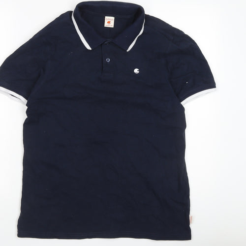 SoulCal & Co Men's Blue Polo Shirt M