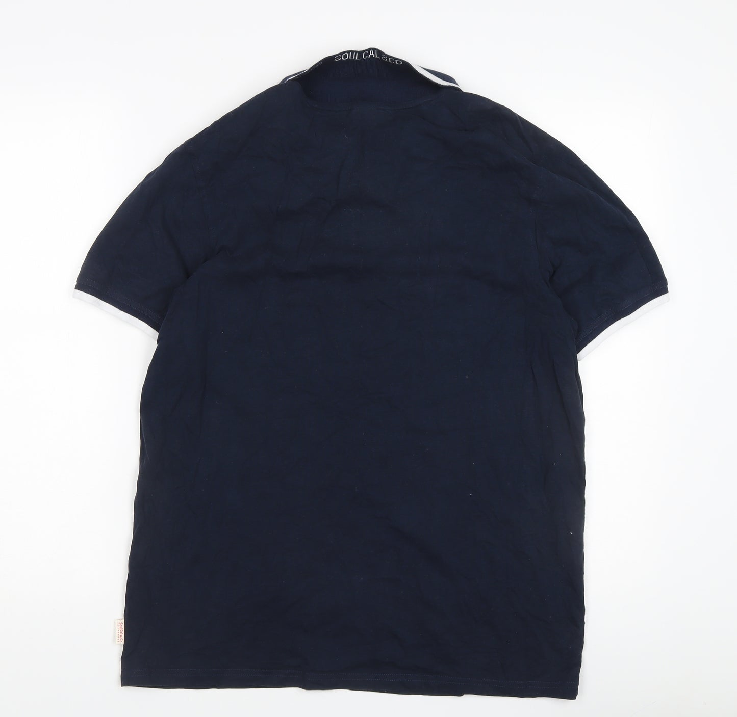 SoulCal & Co Men's Blue Polo Shirt M