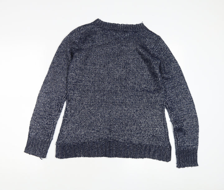 Dorothy Perkins Women's Blue S Chunky-Knit Pullover