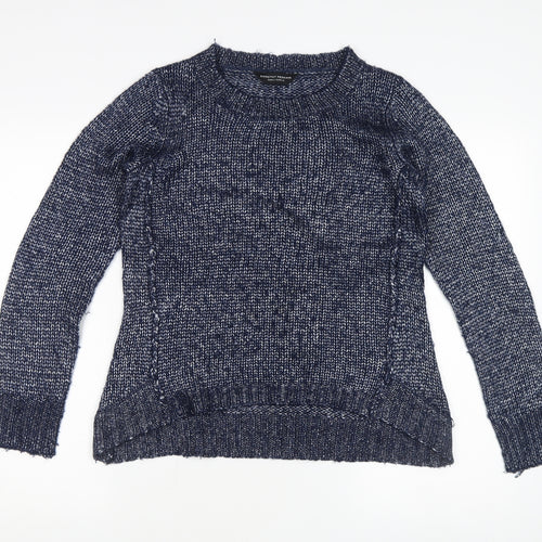 Dorothy Perkins Women's Blue S Chunky-Knit Pullover