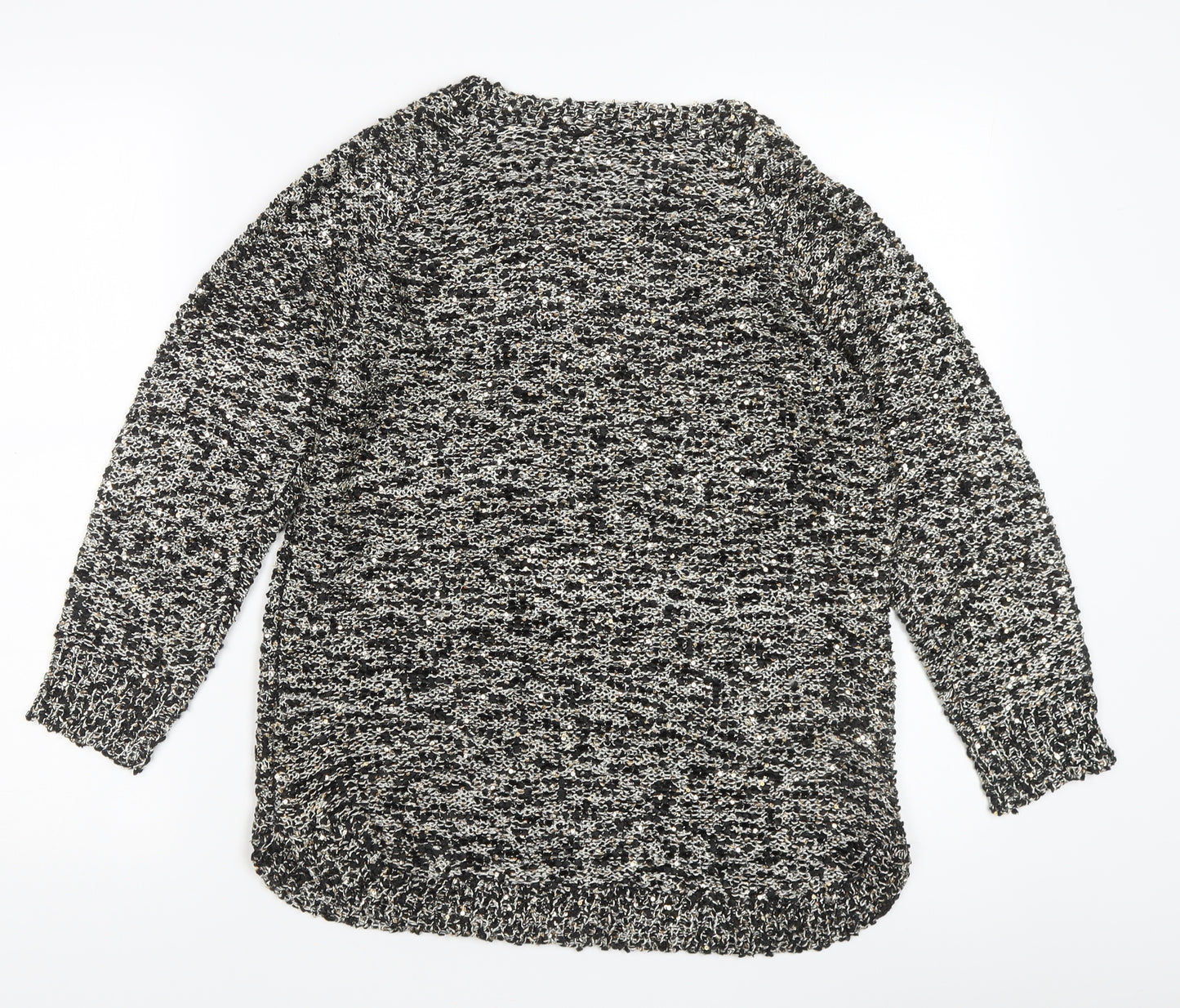 David Emanuel Women’s Black Sequined Pullover Jumper S