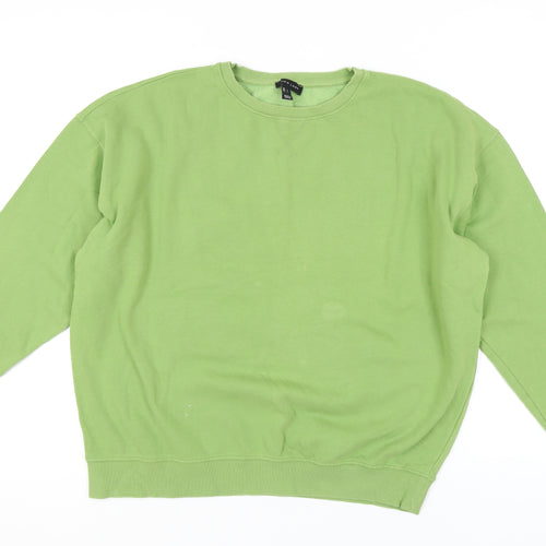 New Look Women's Green Pullover Sweatshirt L