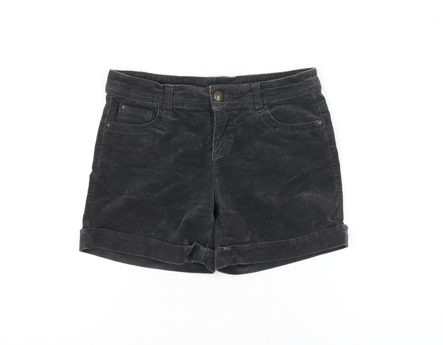 Yessica Women's Black Corduroy Shorts Size 8