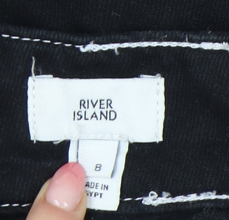 River Island Women's Black Trumpet Skirt Size 8