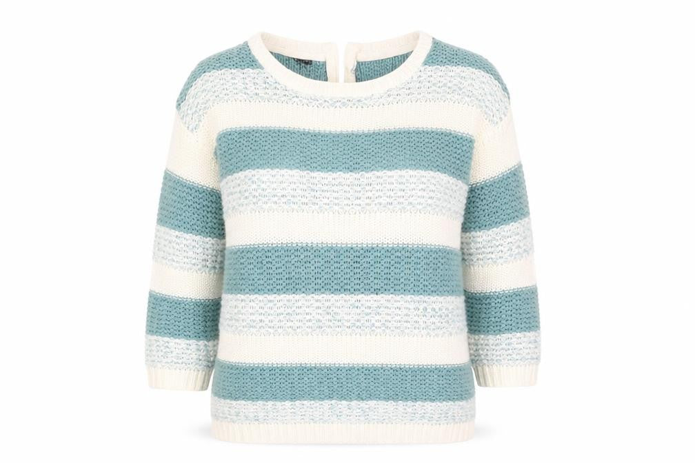 Front view of Bonmarché Women's Multicoloured Striped Knit jumper S