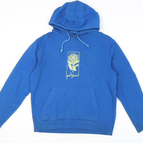 Pilgrim Men's Blue Pullover Hoodie L with Logo