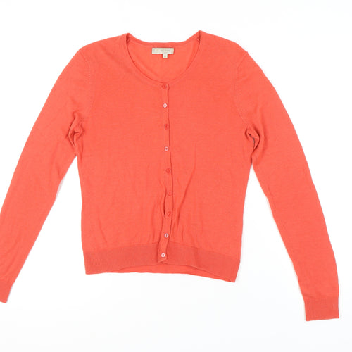 Hobbs Women's Red Cardigan M - Casual Knit Style