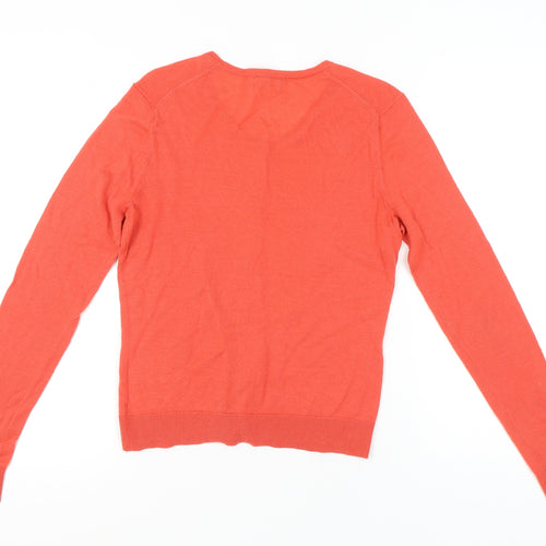 Hobbs Women's Red Cardigan M - Casual Knit Style