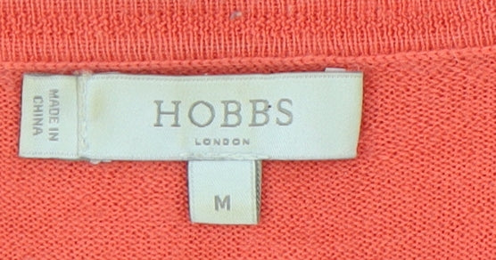 Hobbs Women's Red Cardigan M - Casual Knit Style