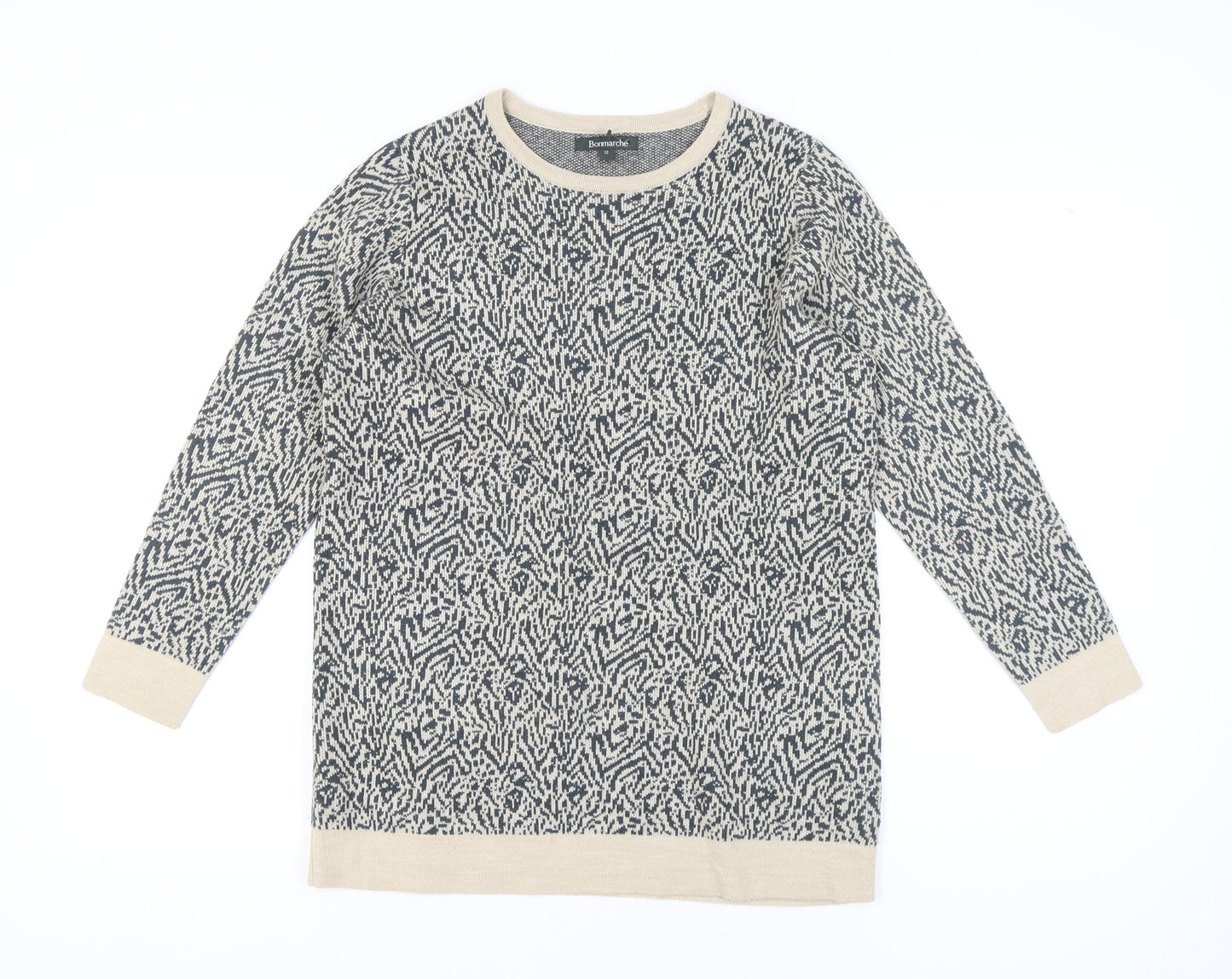 Bonmarché Women's Multicoloured Knit Jumper Size 12