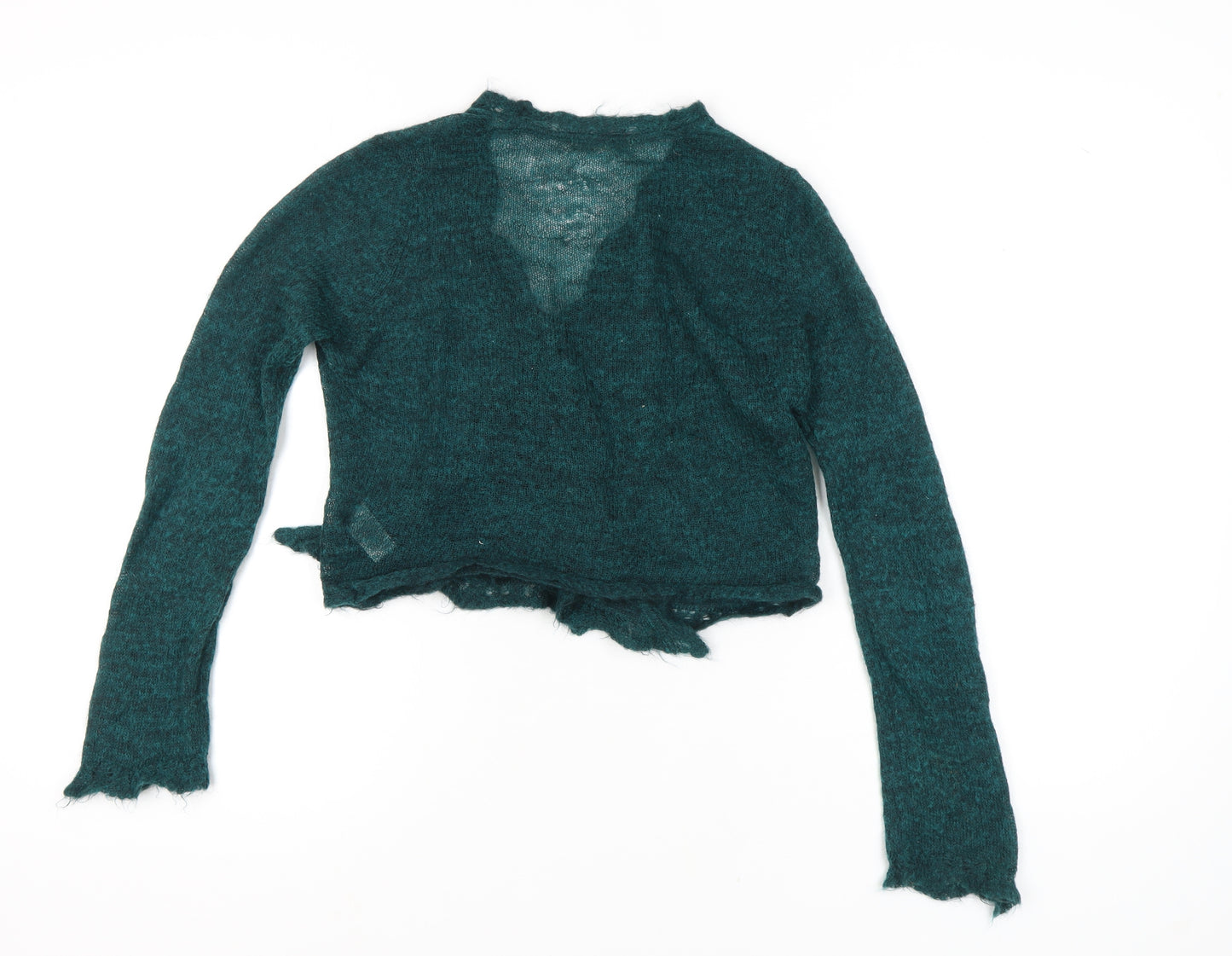 Marks and Spencer Women Green Wrap Jumper Size 12