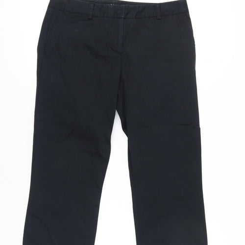Marks and Spencer Women's Black Chino Trousers Size 12
