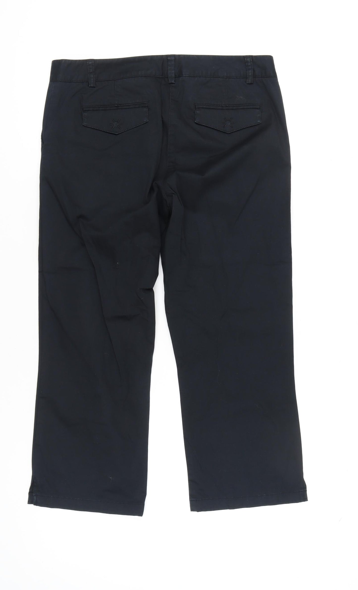 Marks and Spencer Women's Black Chino Trousers Size 12