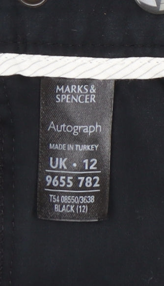 Marks and Spencer Women's Black Chino Trousers Size 12
