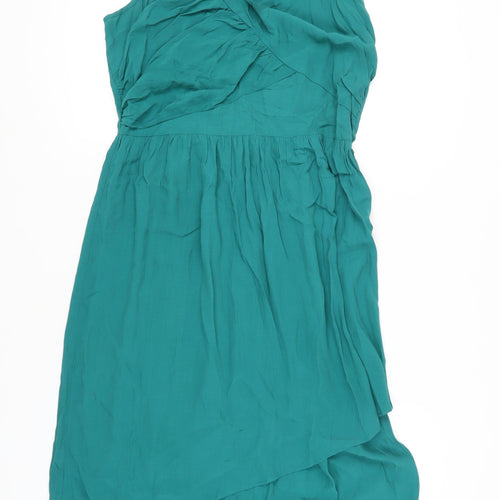 Marks and Spencer Green Asymmetric Dress, Size 14