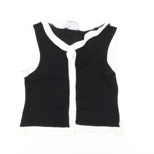 ASOS DESIGN Women's Black Button-Up Top