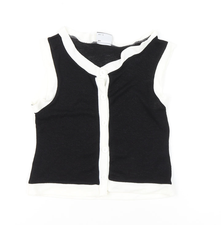 ASOS DESIGN Women's Black Button-Up Top