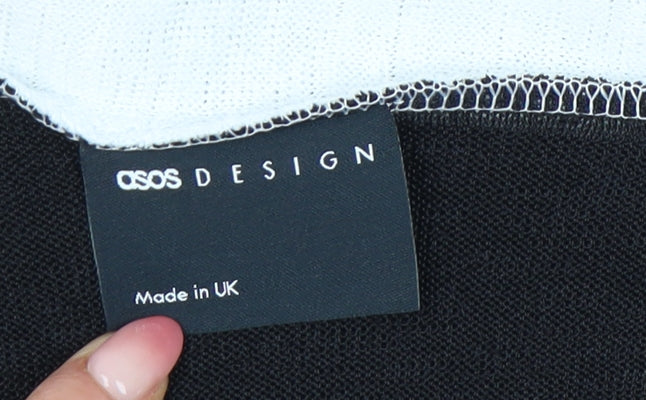 ASOS DESIGN Women's Black Button-Up Top