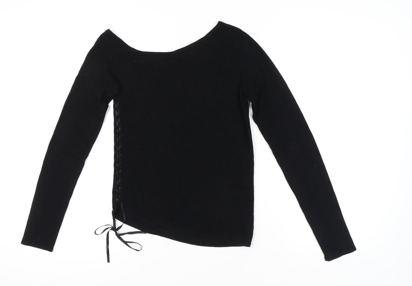 Kookai Women's Black Boat Neck Jumper, Size 8