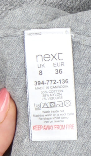 Next Women Grey Pullover Jumper Size 8