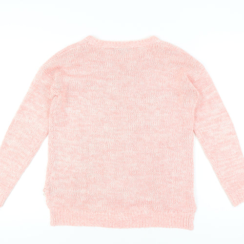 New Look Women's Pink Pullover Jumper, Size 8