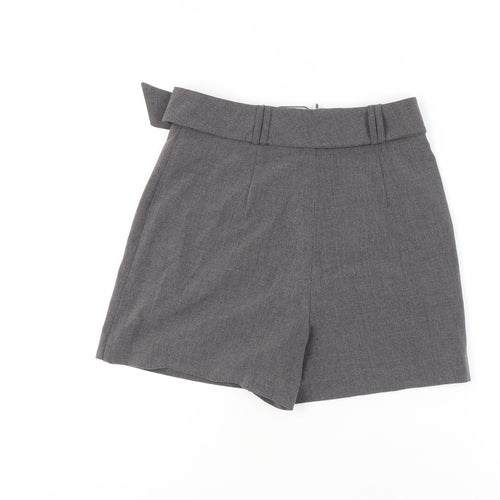 Stradivarius Women's Grey Wrap Shorts UK Size 6