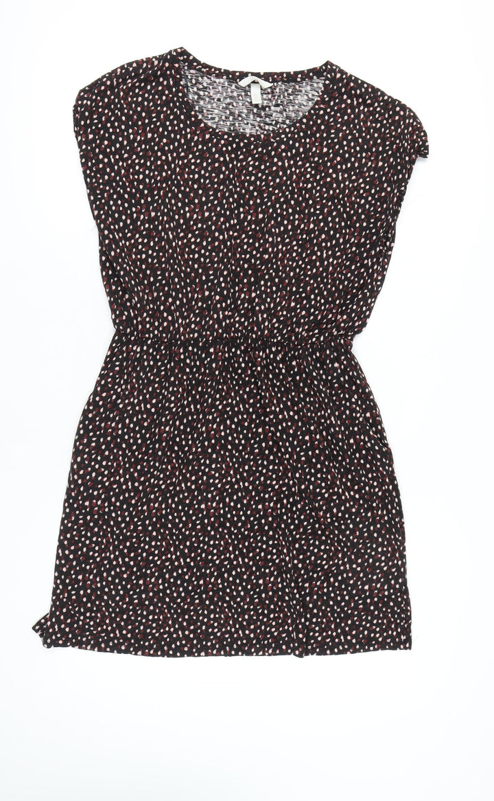 H&M Women Multicoloured L Polka Dot Dress Jersey