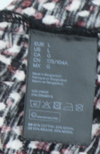 H&M Women Multicoloured L Polka Dot Dress Jersey